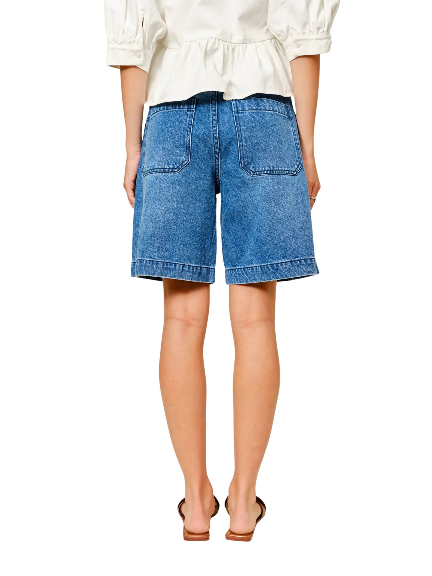 Pocket A Line Bermuda Shorts