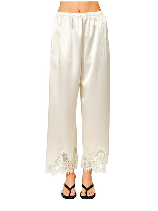 Satin Lace Long Pants