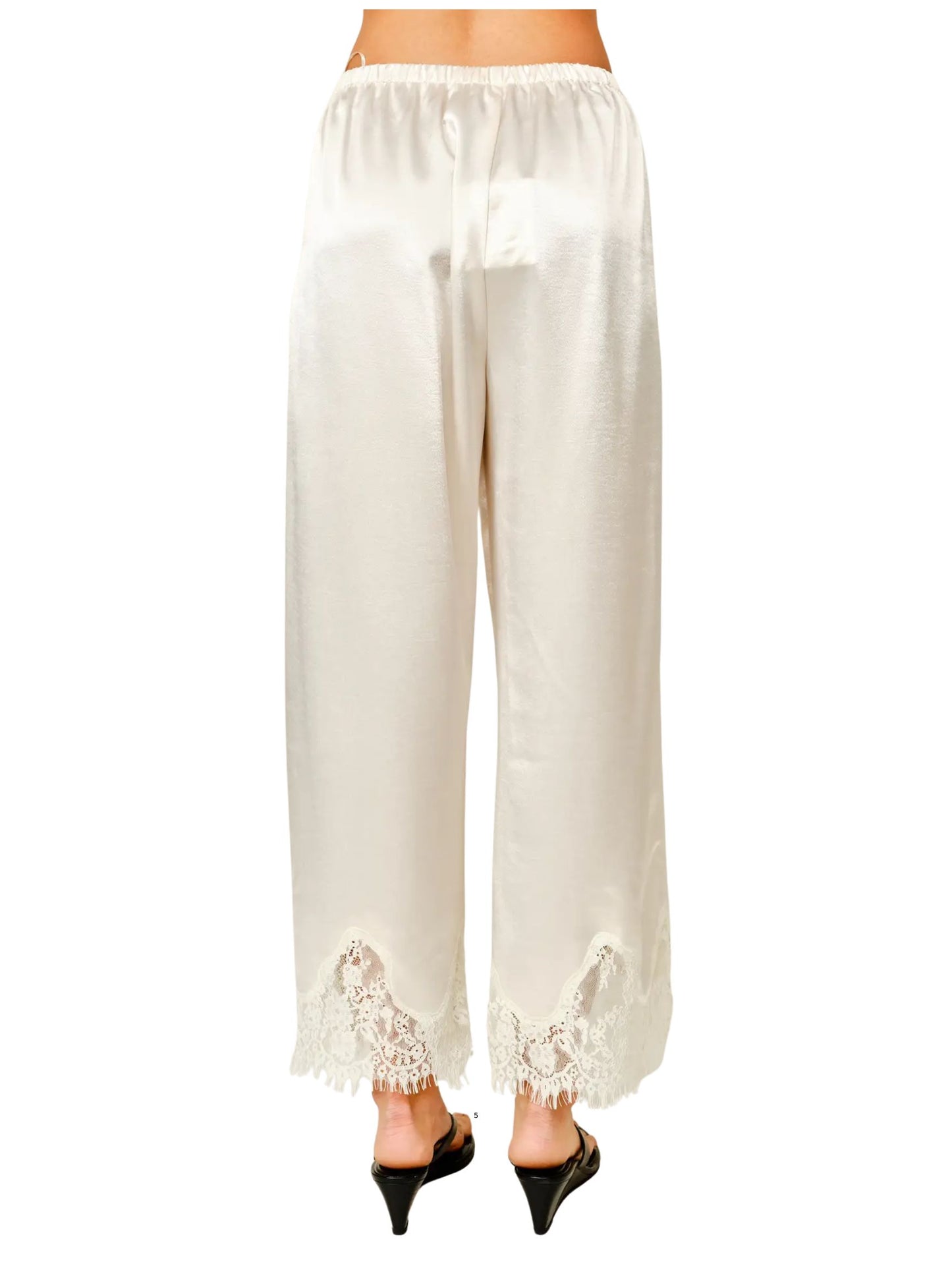 Satin Lace Long Pants