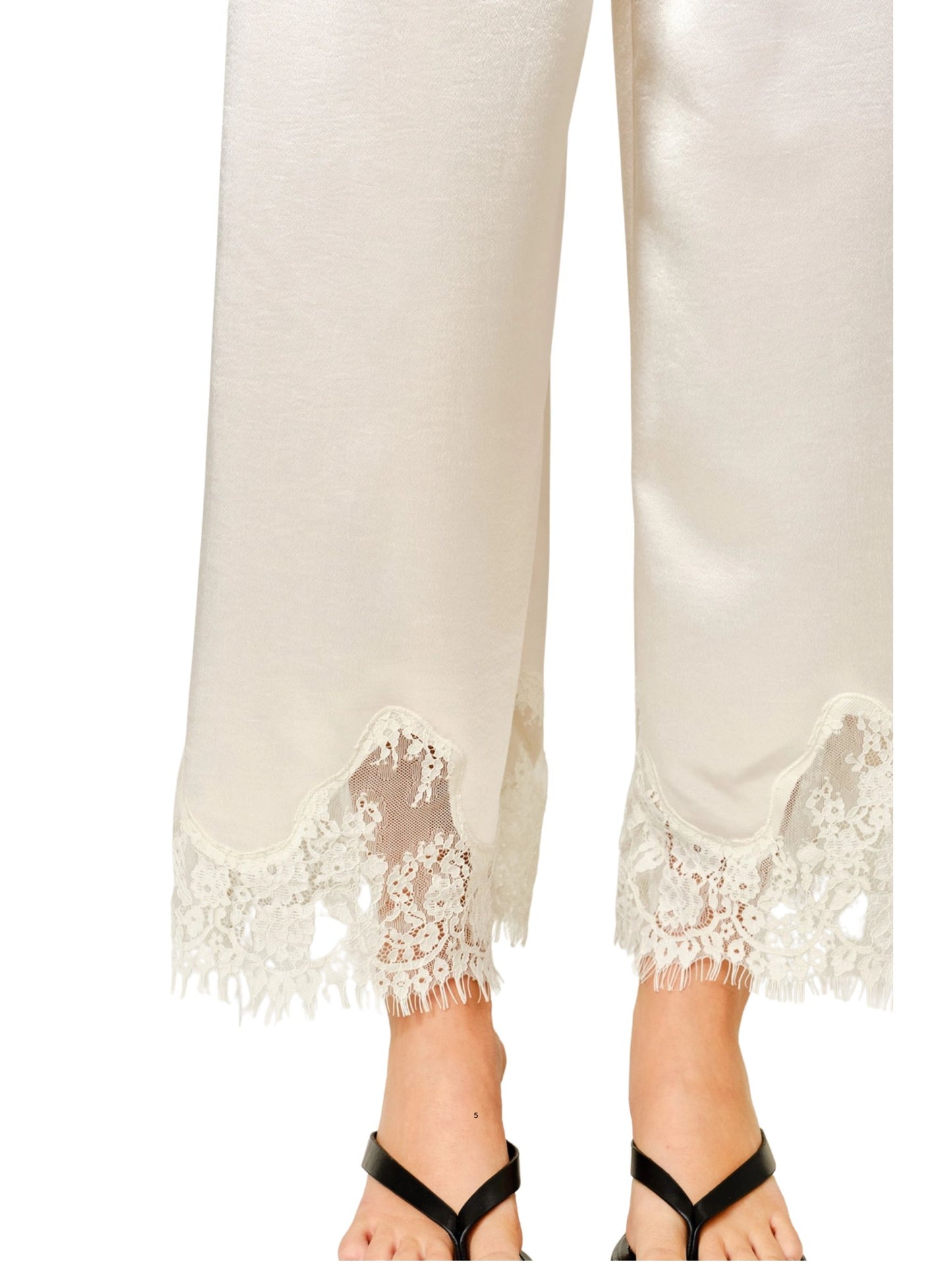Satin Lace Long Pants