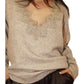 Lace Trim Sweater