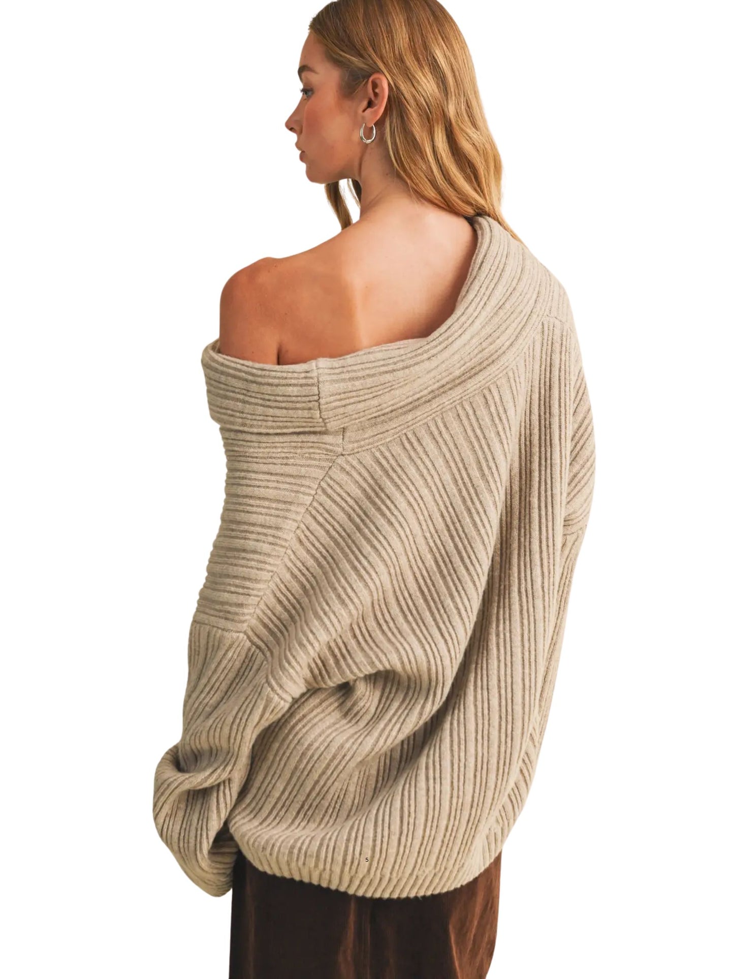 The Missy Falling Shoulder Knit Top