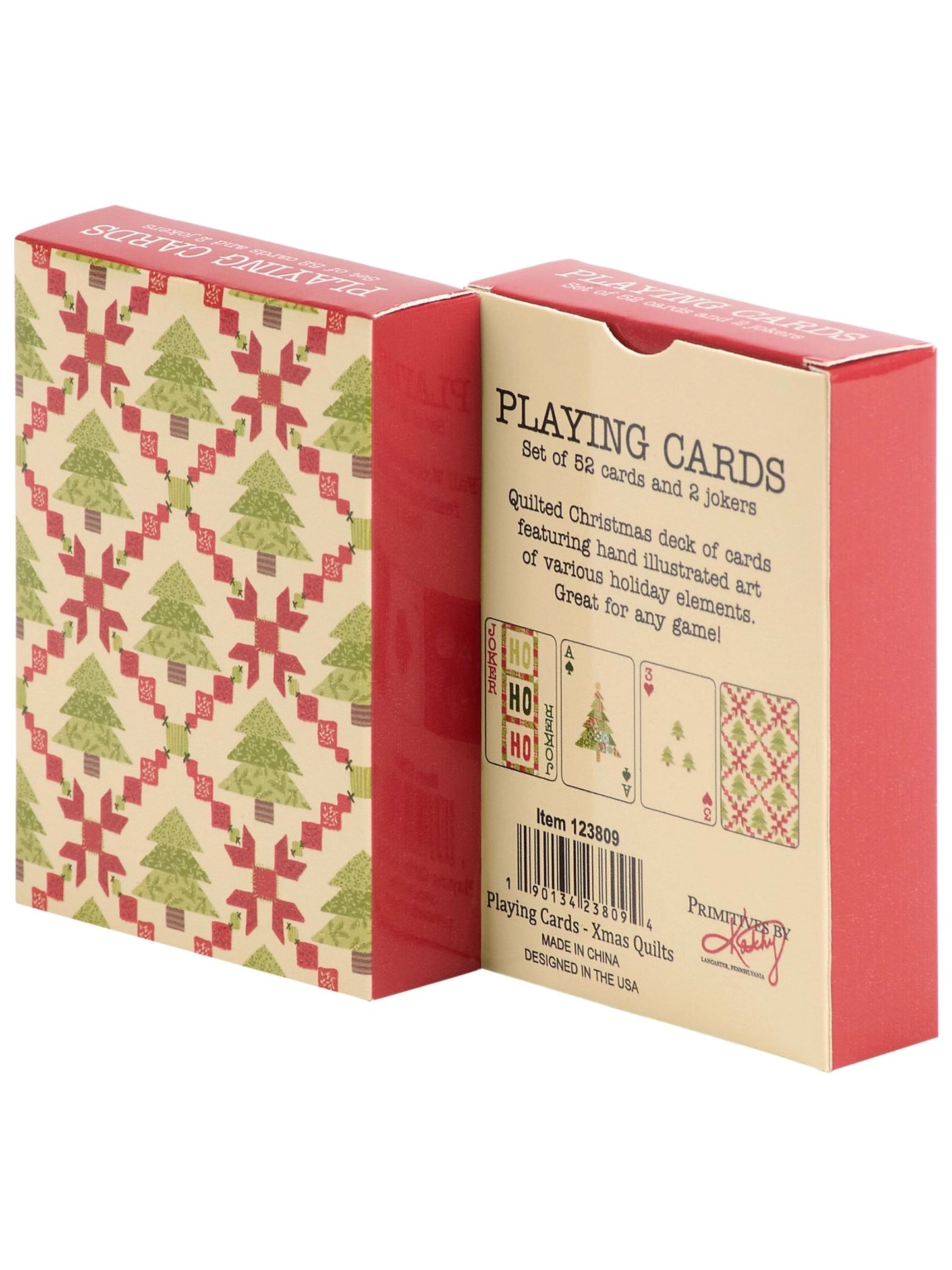 Christmas Quilt Playing Cards