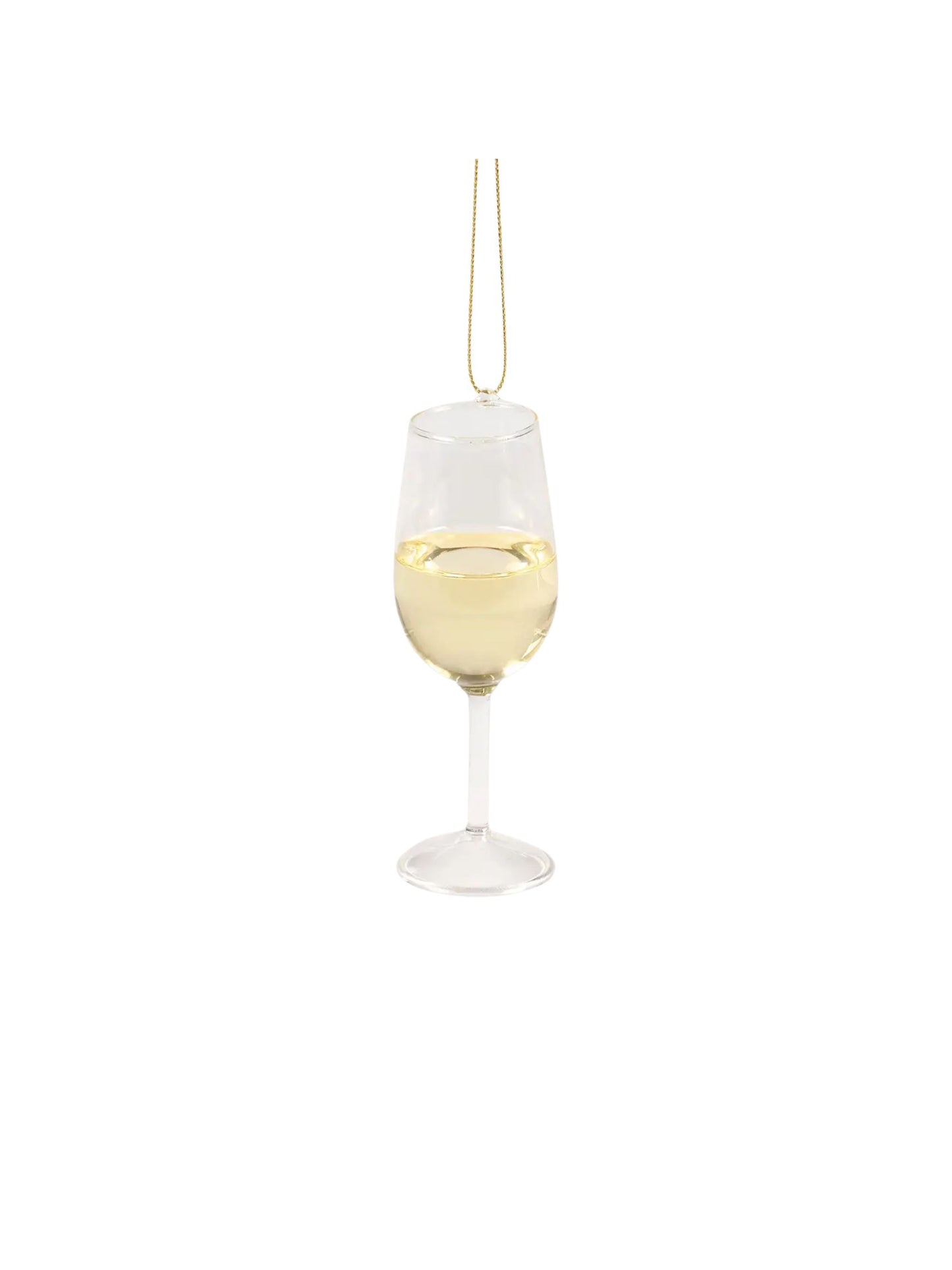 Glass White Wine Ornament