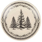 Small Pine Trees Plate