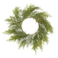 Real Touch Cedar Mix Wreath - 6.5"