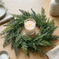 Real Touch Faux Cypress Christmas Wreath - 12" - Pick Up Only