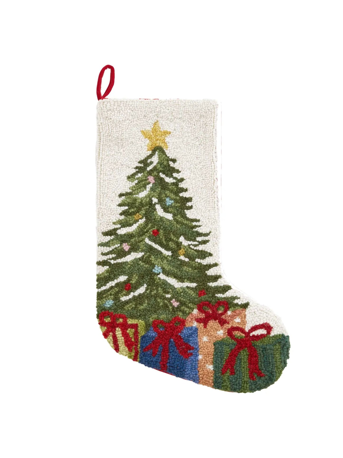 Christmas Tree & Presents Hook Stocking