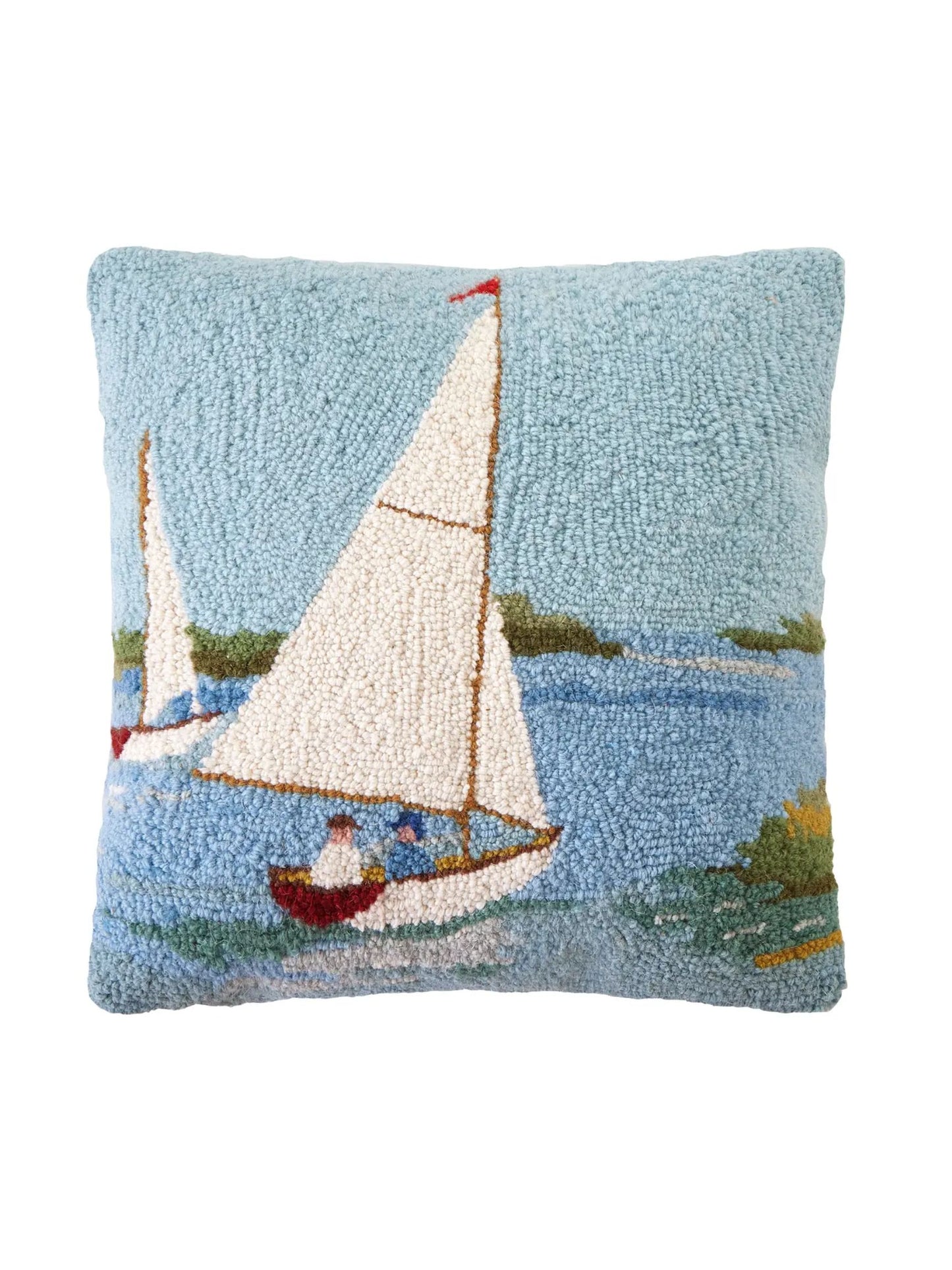 Sailboats Hook Pillow - Susan Winget - Pick Up Only