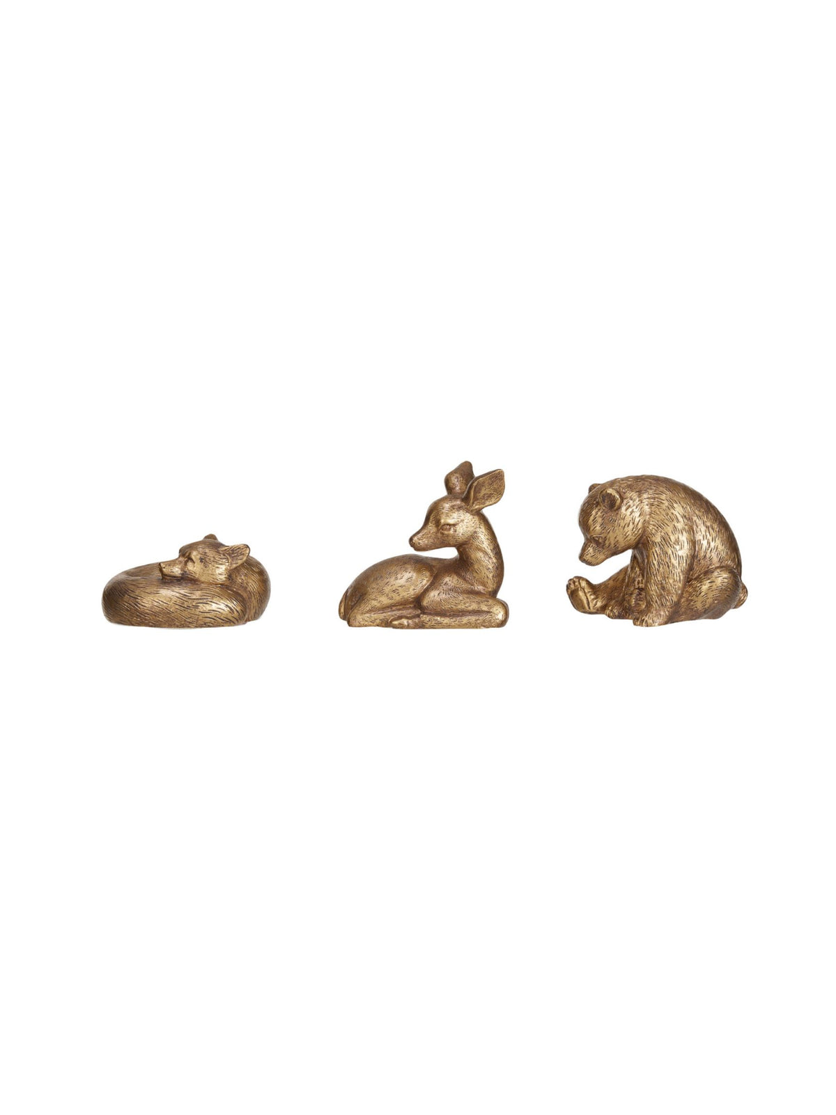 Resin Animal, Antique Gold Finish