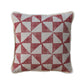18" Square Stonewashed Cotton & Linen Pillow w/ Quilt Pattern
