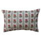 Cotton Lumbar Pillow w/ Mistletoe Pattern