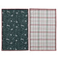2 Tea Towels & Tree Shaped Cheese/Serving Board