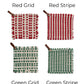 Cotton Crocheted Pot Holder w/ Leather Loop