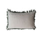 Ski Scene Cotton Slub Printed Lumbar Pillow
