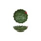 Hand-Painted Holly Leaves Shaped Bowl w/ Berries