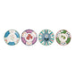 Hand-Painted Stoneware Scalloped Plate w/ Botanicals