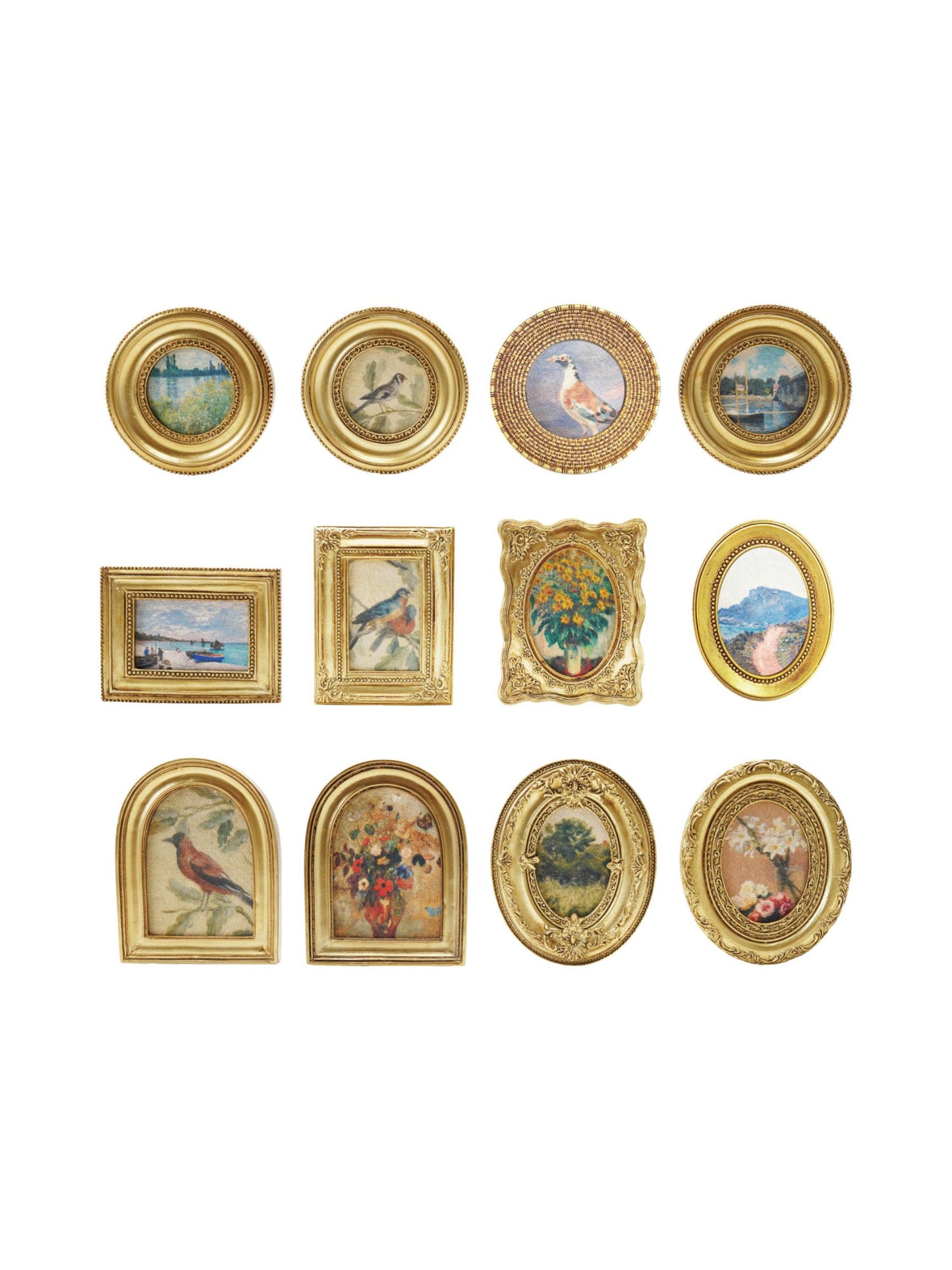 Gold Mini Framed Art Magnet