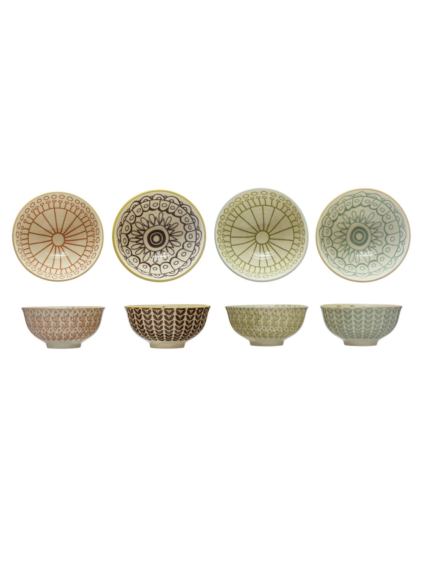 Stoneware Bowl w/ Pattern