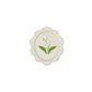 Hand-Painted Stoneware Plate w/ Lily of the Valley