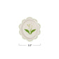 Hand-Painted Stoneware Plate w/ Lily of the Valley