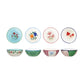 Hand-Painted Stoneware Bowl with Botanical Design Inside