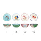 Hand-Painted Stoneware Bowl with Botanical Design Inside
