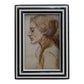 Black and White Striped Photo Frame