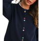 Long Sleeve Buttoned Cropped Cardigan