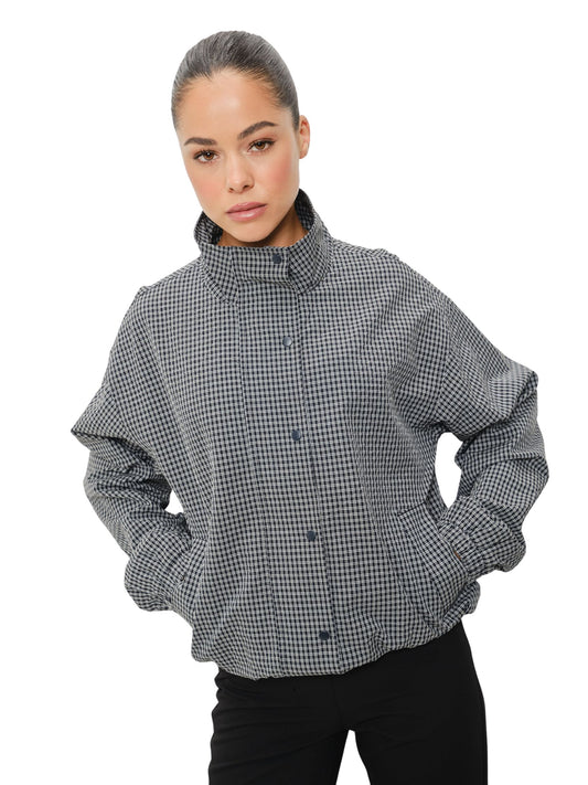 Plaid Bomber Jacket