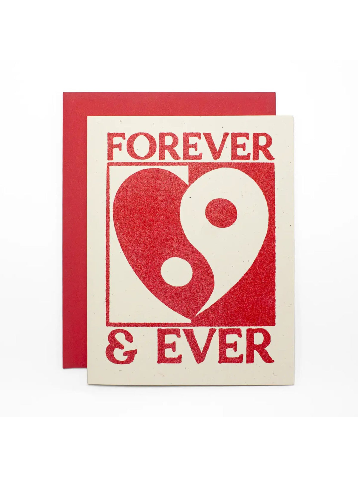 Forever & Ever Yin & Yang Risograph Card