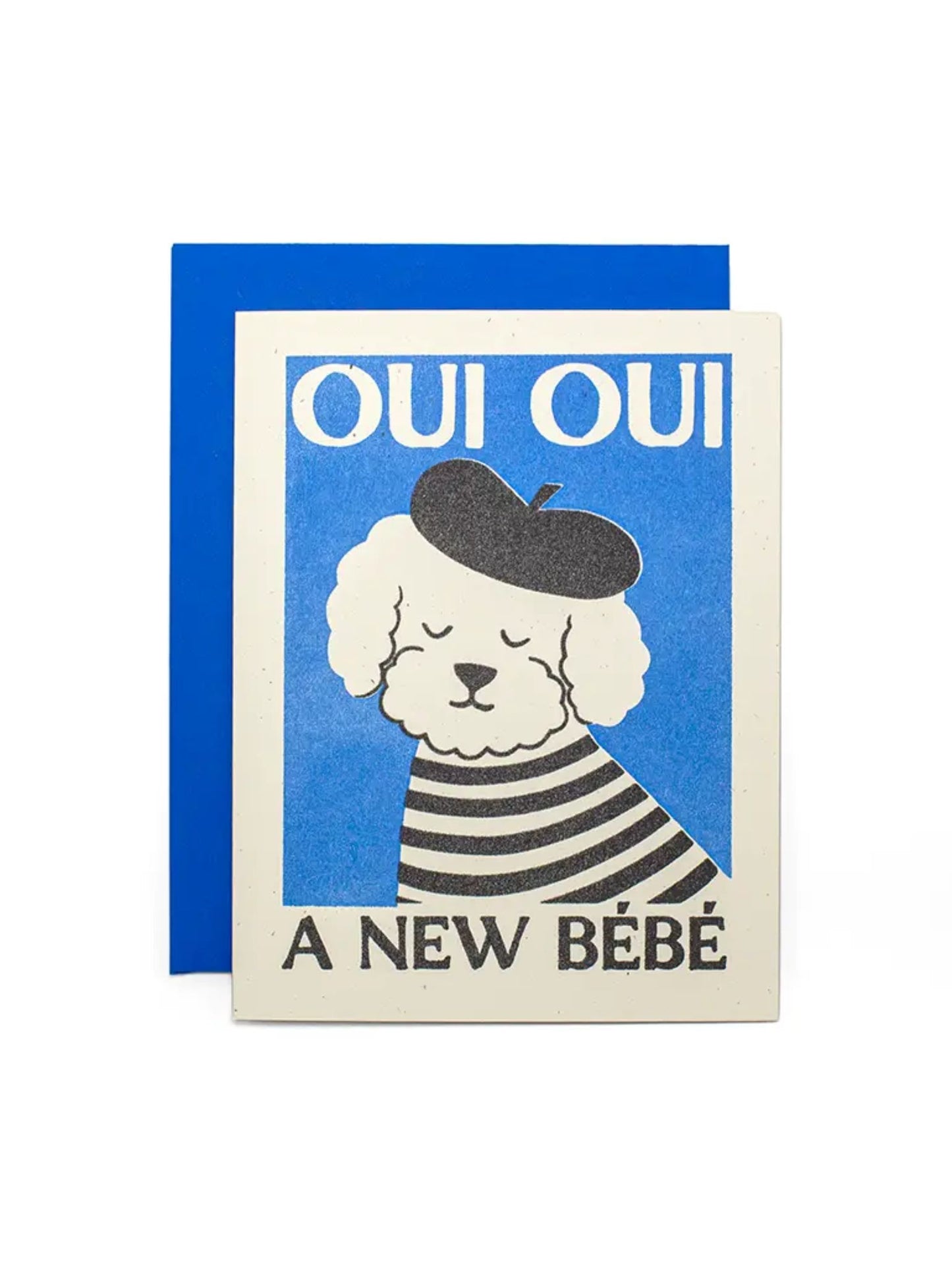 Oui Oui, a New Bébé Risograph Card