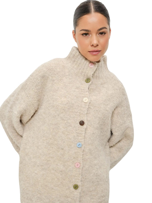 Keira Funnel Neck Knitted Pullover