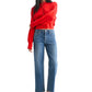 Mid Rise Slim Wide Leg Denim
