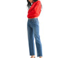 Mid Rise Slim Wide Leg Denim