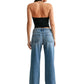 Classic Vintage Non Stretch Straight Denim
