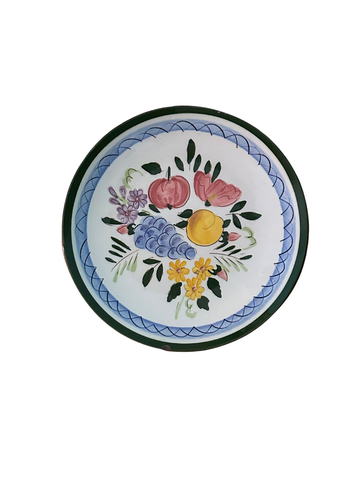 Vintage Stangl Pottery Plate - Fruit & Flowers