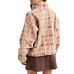 Plaid Sherpa Fleece Snap Pullover