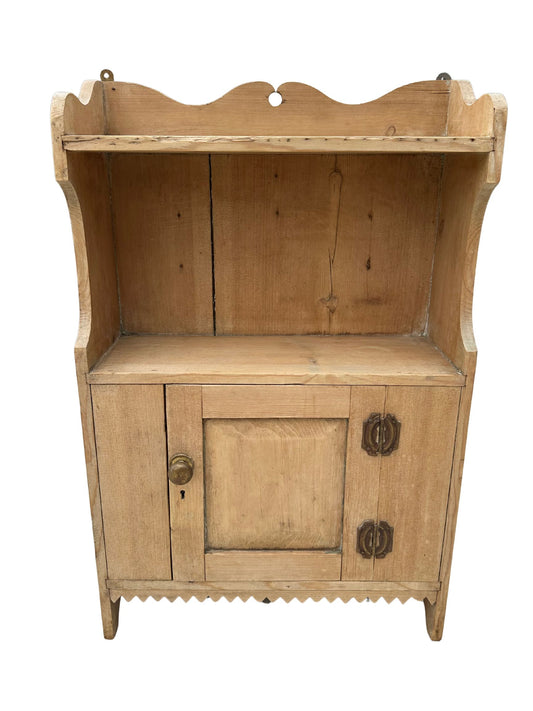 Antique Pine Wall-Mounted Cabinet - Pick Up Only