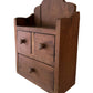 Vintage Primitive Wood Wall Cabinet