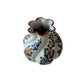 Vintage Italian Hand-Painted Floral Ceramic Vase