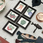 Vintage Framed Vegetable Needlepoint Wall Hanging