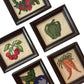 Vintage Framed Vegetable Needlepoint Wall Hanging