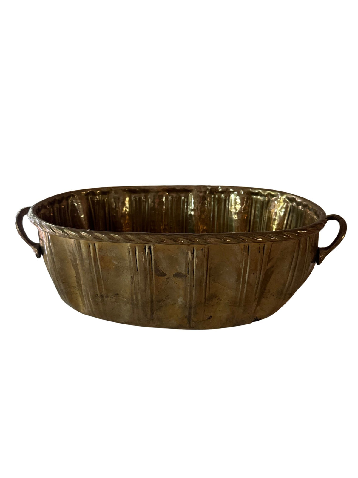 Vintage Brass Footed Bowl / Planter