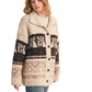 Marled Fuzzy Knit Button Down Sweater Cardigan