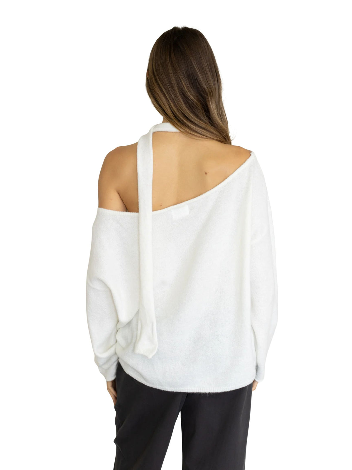 Oversized Piper Pullover w/ Neck Scarf