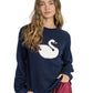Navy Swan Sweater