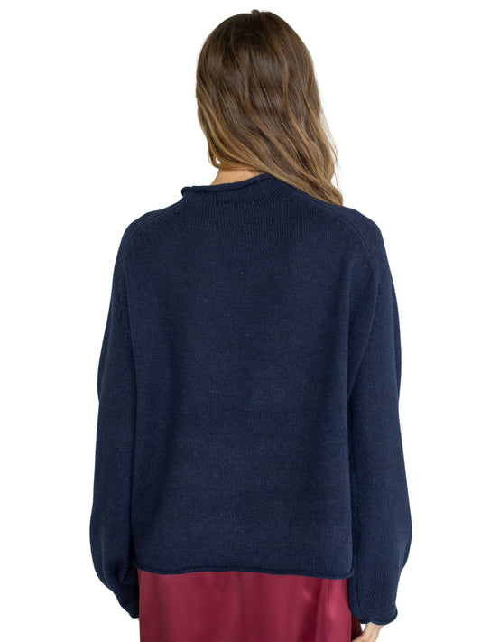 Navy Swan Sweater