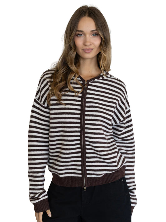 Latte Zipper Hoodie