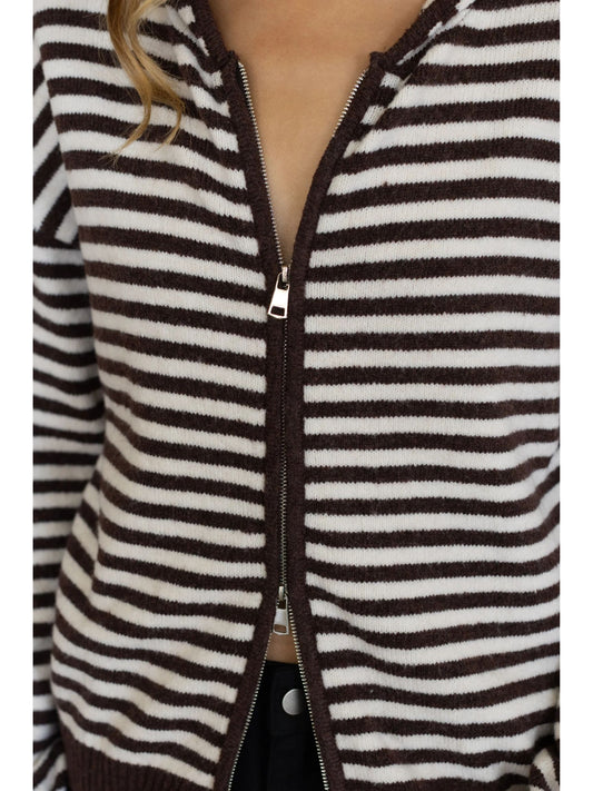 Latte Zipper Hoodie
